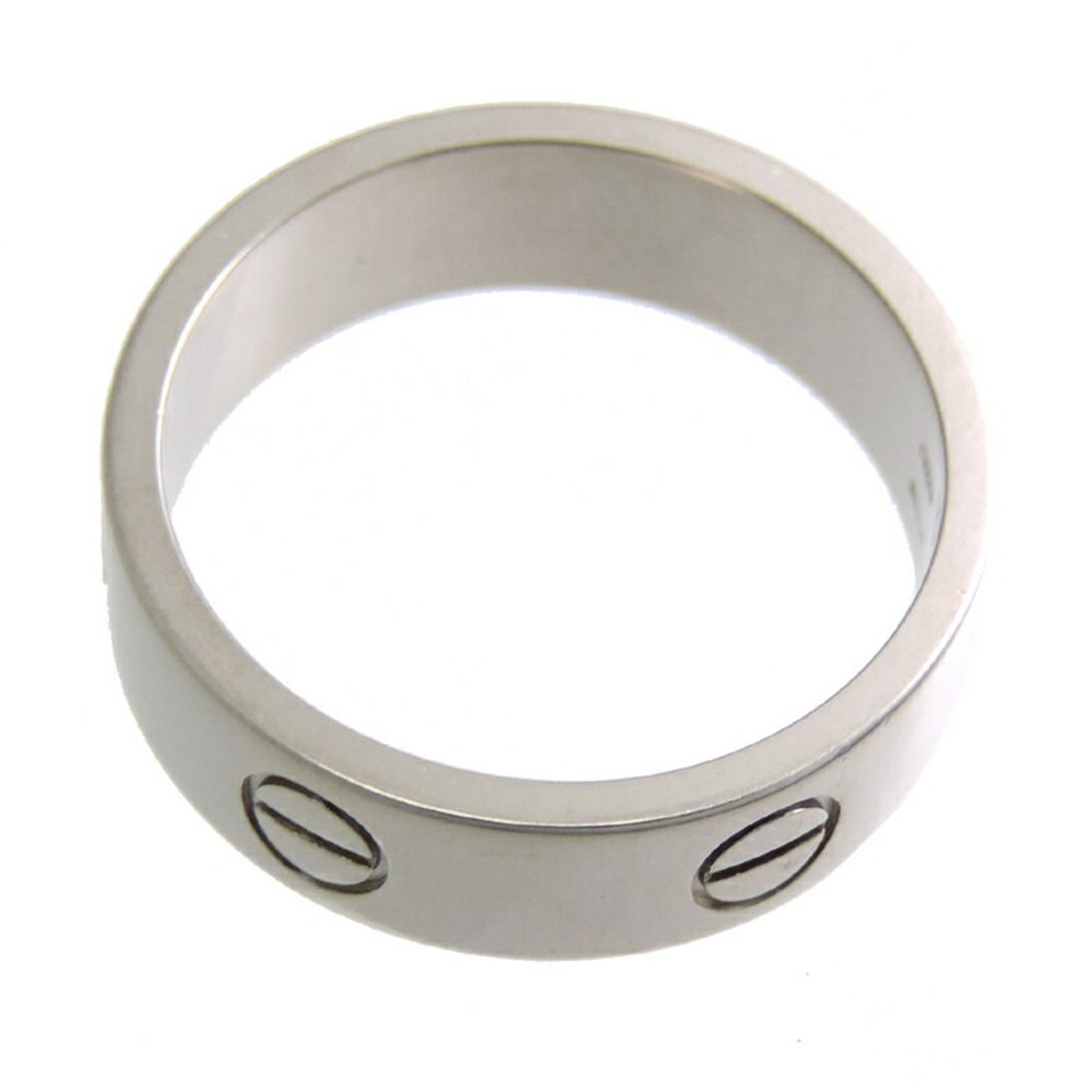 Cartier Love #58 Women's and Men's Ring 750 White Gold No. 17.5 - Picture 3 of 6